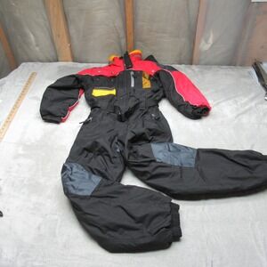 Jupa Sports Snowsuit Youth 12 Black Red Canada Olympics Insulated Reflective VTG